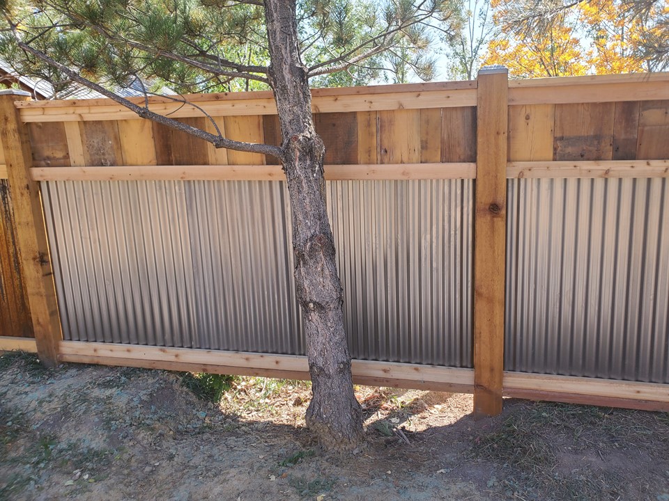 Fence Styles Agritek, How To Build A Corrugated Metal And Wood Fence